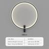 Modern LED Round Ring Wall Lamp 80CM Dimmable For Bedroom Bedside Sconce Living Room Sofa Home Interior Decor Lighting Fixtures