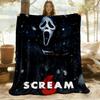 1 Stück ScreamHorror Outdoor-Decke, leichte Flanelldecke, weich & warm, Ganzjahresnutzung für Sofa, Außenbereich, Camping, Wohnzimmer, Büro, Stuhl