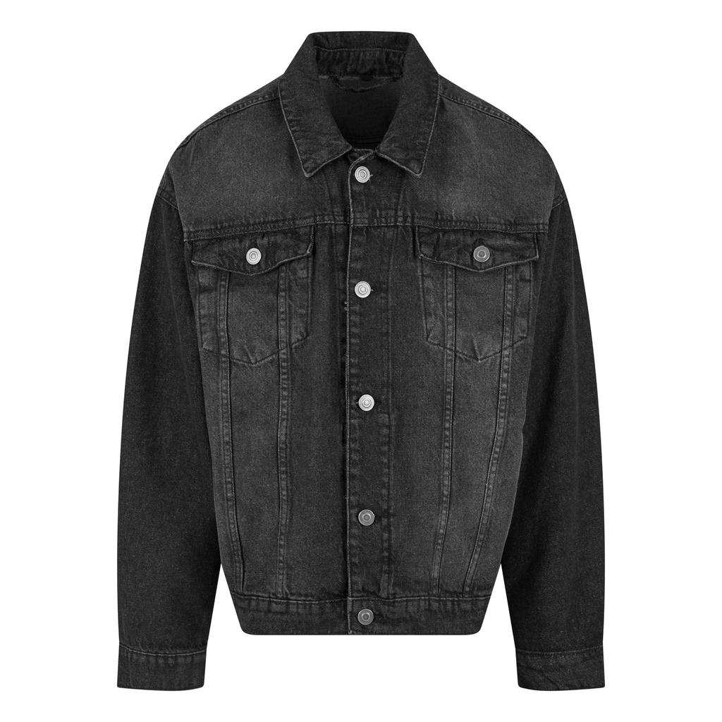 Build Your Brand Men's Boxy Denim Jacket