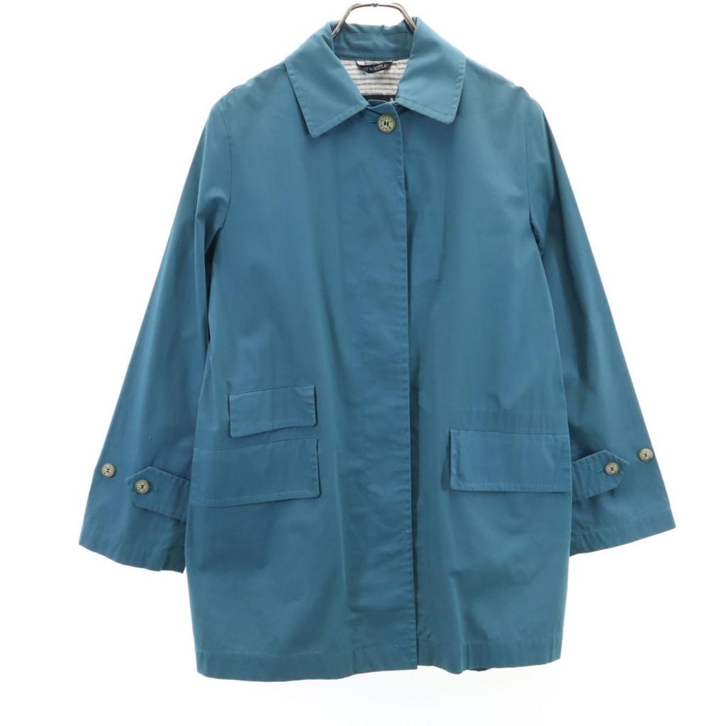 Mackintosh Made In the UK Stainless Collar Coat 34 Blue Women Used