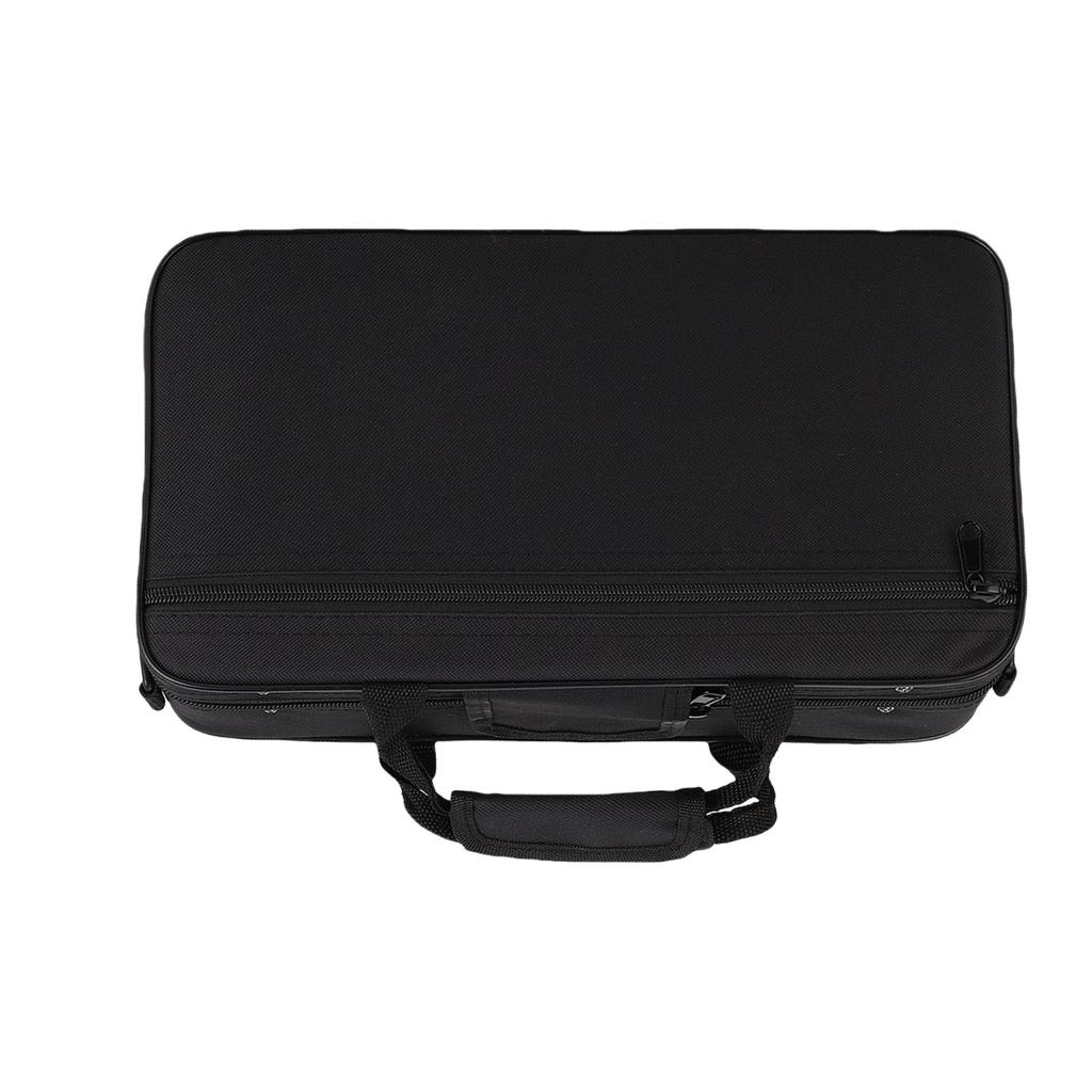LADE Black Foam Padded Thickened Oxford Cloth Sotrage Bag with Strap for Clarinet