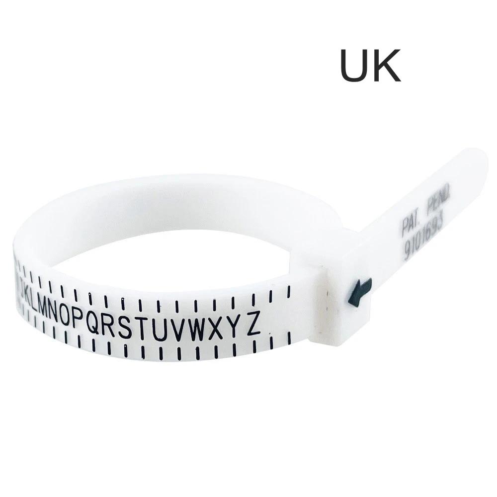 UK/US/EU/HK/JP Ring Sizer Finger Circumference Size Measurement Belt Measuring Reusable Finger Size Gauge Jewelry Sizing Tool