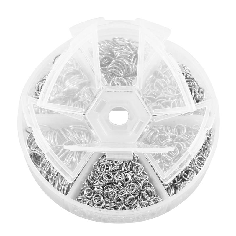 2025 Trend 1390Pcs O Ring Connectors Metal Open Jump Rings Set Metal Jump Rings For Jewelry Making Connectors