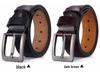Men's Retro Pin Buckle Leather Belt - Genuine Cowhide, Plus Size
