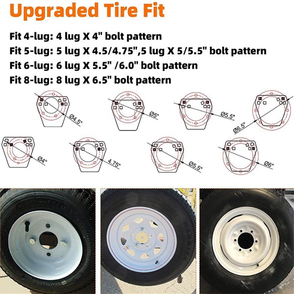 Trailer Spare Tire Wheel Mount Holder Carrier Heavy Duty Wheel Support Holder