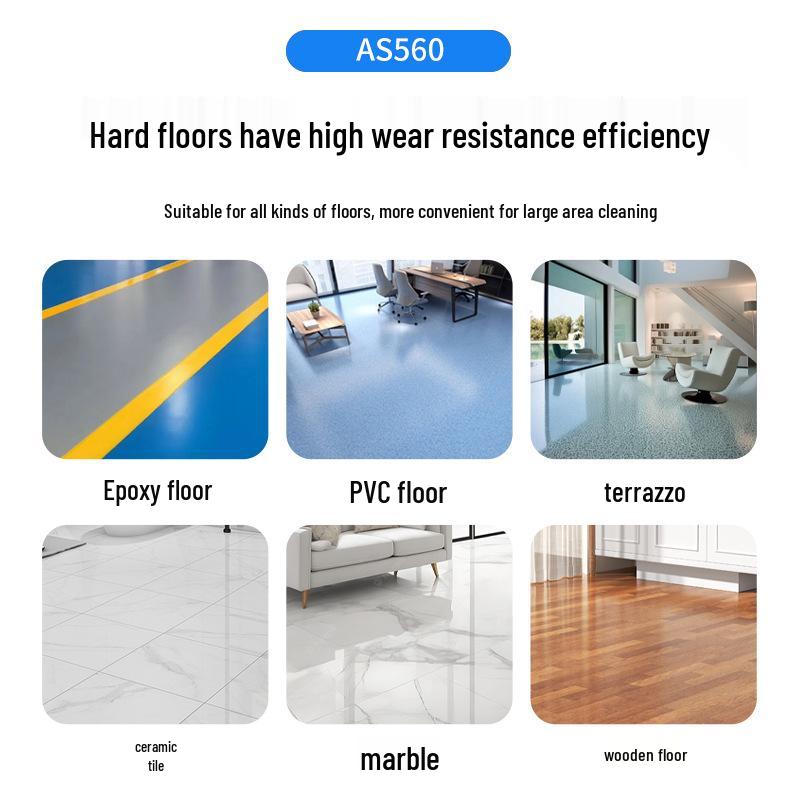 AS560 Walk-behind Floor Scrubber for Workshops and Malls, Oil Stain Remover, Floor Cleaning Equipment