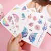3D Feen Schmetterlingsflügel Glänzender Tattoo-Aufkleber Wasserdicht Augen Gesicht Körperkunst Fake Tattoos Für Frauen Make-up Tanz Musikfestival