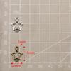 12x15mm Stop Retro Pusty Łącznik Gwiazda do DIY Biżuterii - Dostępny w 2 Kolorach