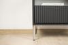 Set of 4 Furniture Legs, Silver Chrome, Height 17 Cm