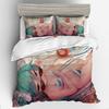 3D Digital Printing Animation Series Hatsune Quilt Cover Three-Piece Set Thickened
