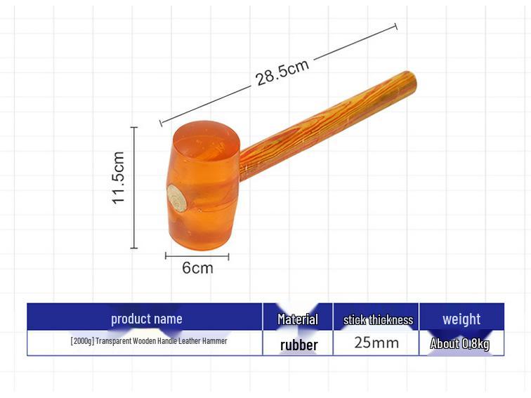 Multifunctional Soft Rubber Mallet for Tiling and Decoration