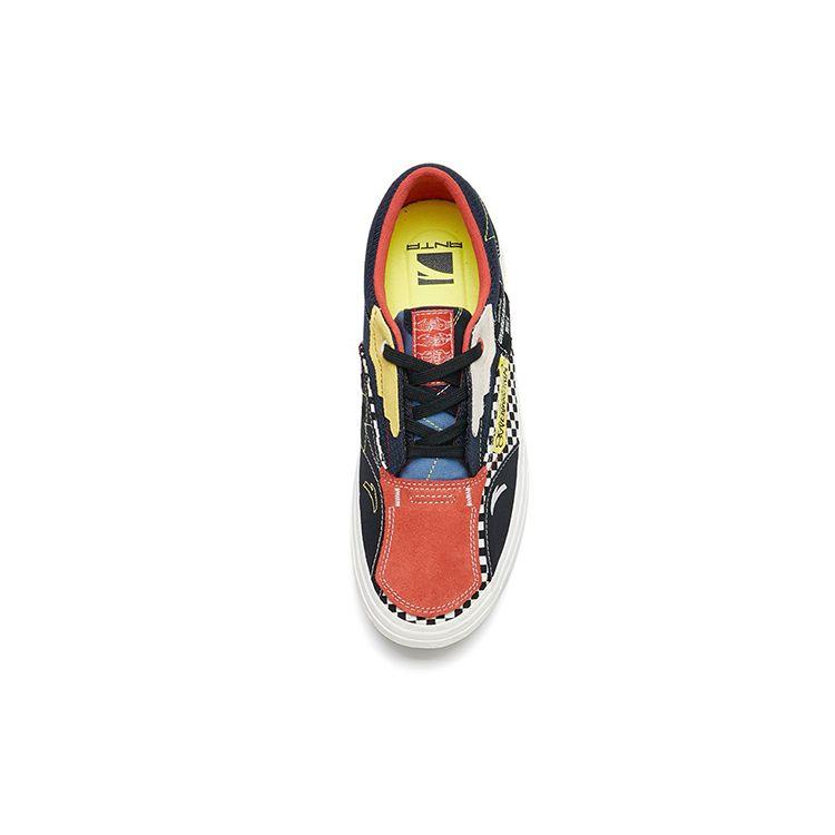 Anta Aohang Canvas Suede All-Terrain Skateboard Shoes Men Sneakers Black Blue Red 112228015-8
