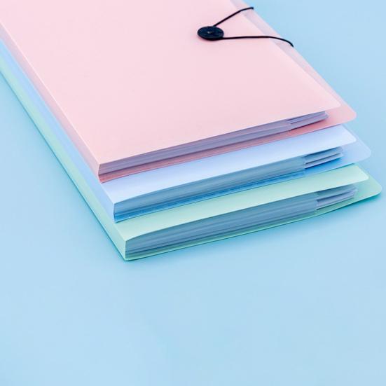 Dosar pentru organe Design cu cataramă Clasificat Inserție transparentă Capacitate mare Depozitare documente A4 8 grile Dosar pentru fișiere Materiale de papetărie