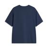 Li Ning Sports Trend Series Round Neck Pullover Solid Color Short Sleeve T-Shirt Men Tops Deep-Iris-Blue AHSU511-6
