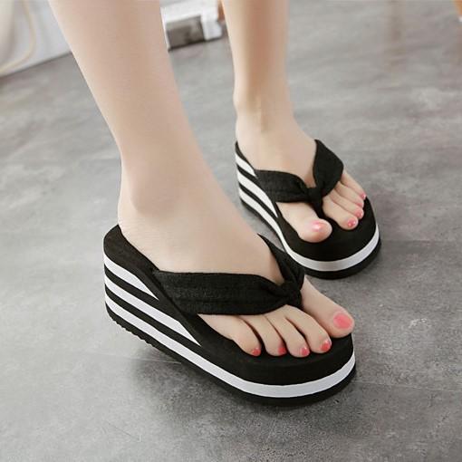 Fashion Women's Sandals 2025 Summer Fashion Platform High Heels Beach Women's Comfortable Wedge Shoes Outdoor Soft Soled Women's Shoes
