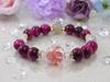 no Suzaku Crystal Love God Bracelet with Rose Pink Tiger and Rutile for Love and Money Power Stone Natural Stone Bracelet Includes Drawstring Bag 200