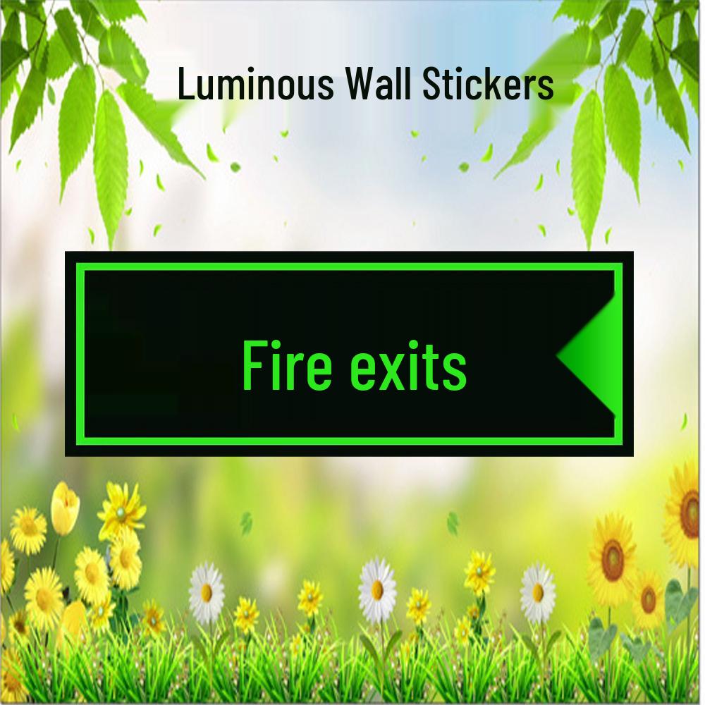 Leuchtendes PVC Notausgangs- & Treppensicherheitszeichen Aufkleber