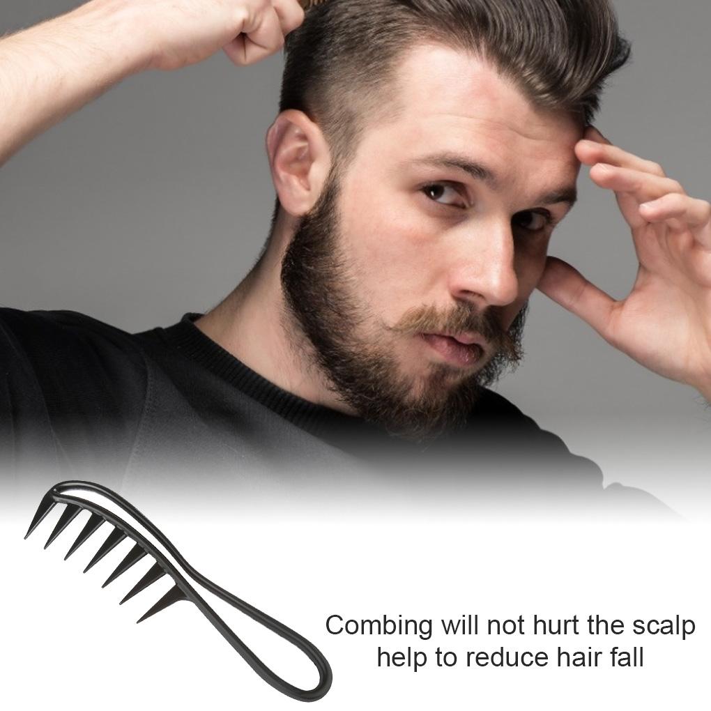 Knotted Comb Wide Tooth Anti-Static Curly Hairdressing Brush Plastic Extension Comb