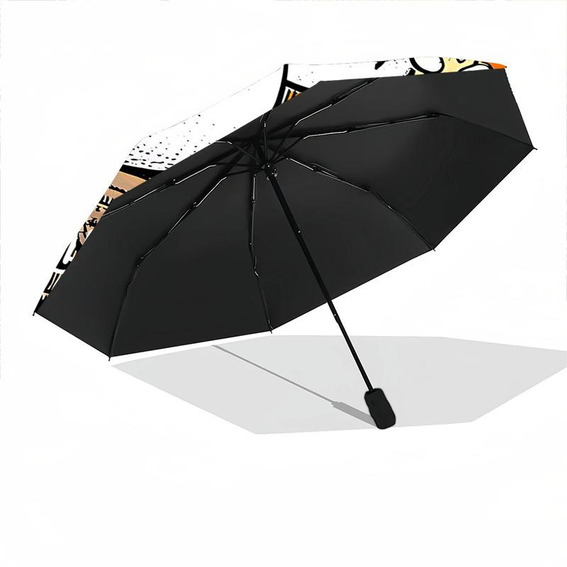 1PC Casper the Friendly Ghost - Custom Name Automatic Folding Umbrella - Compact 8-Rib Design, Durable Plastic & Iron, Daily Use S0106033