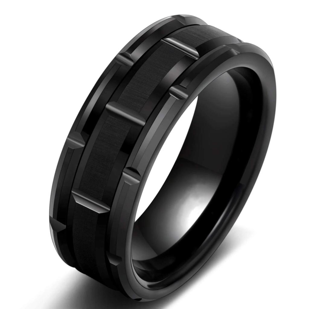 Couple Rings For Women White Rhinestones Zirconia Rings Set Simple CZ Stainless Steel Men Ring Wedding Jewelry For Lover Gifts