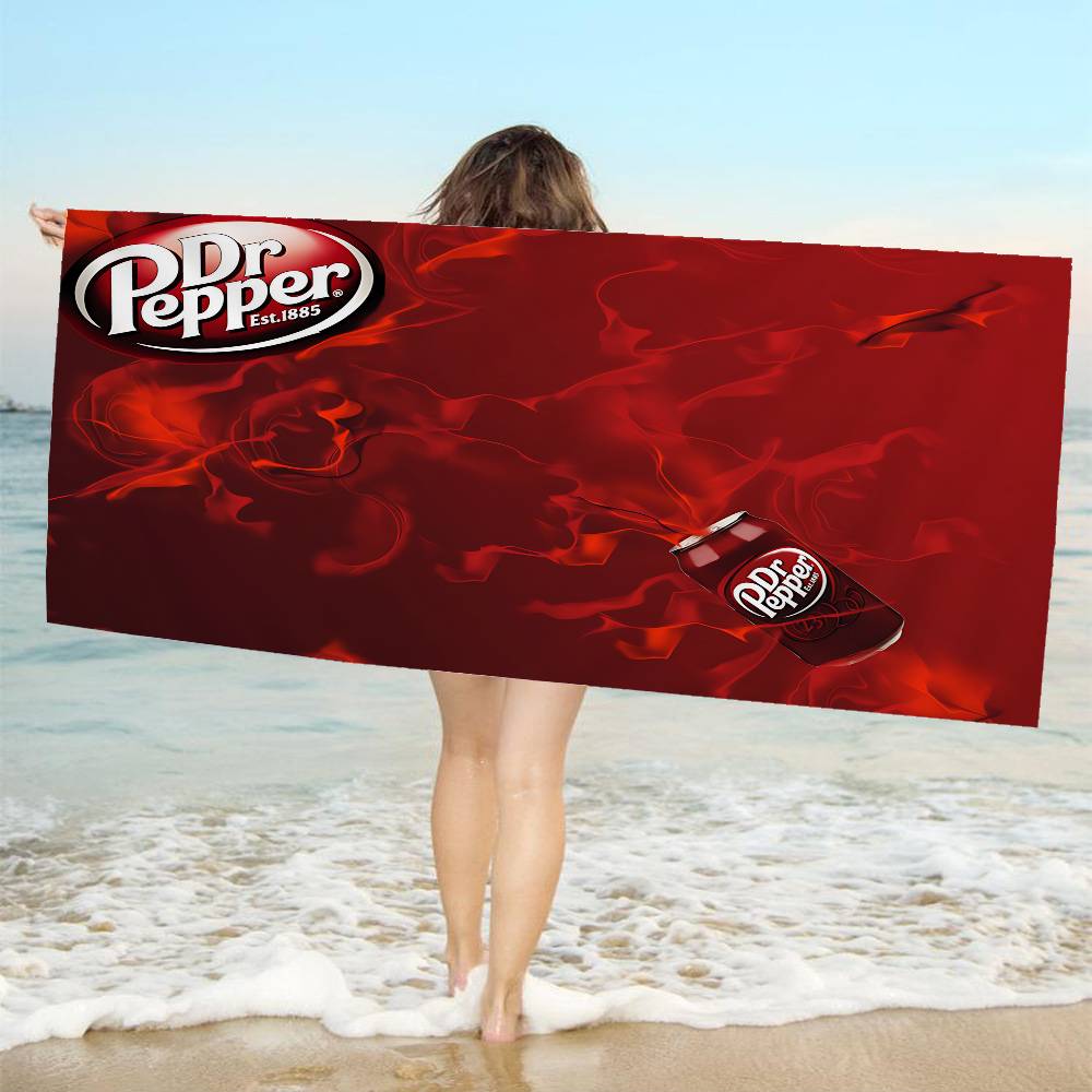 D-Dr P-Peppers Microfiber Printed Beach Towel Mountain Climbing Yoga Beach Swimming Running Absorbent Soft Towel