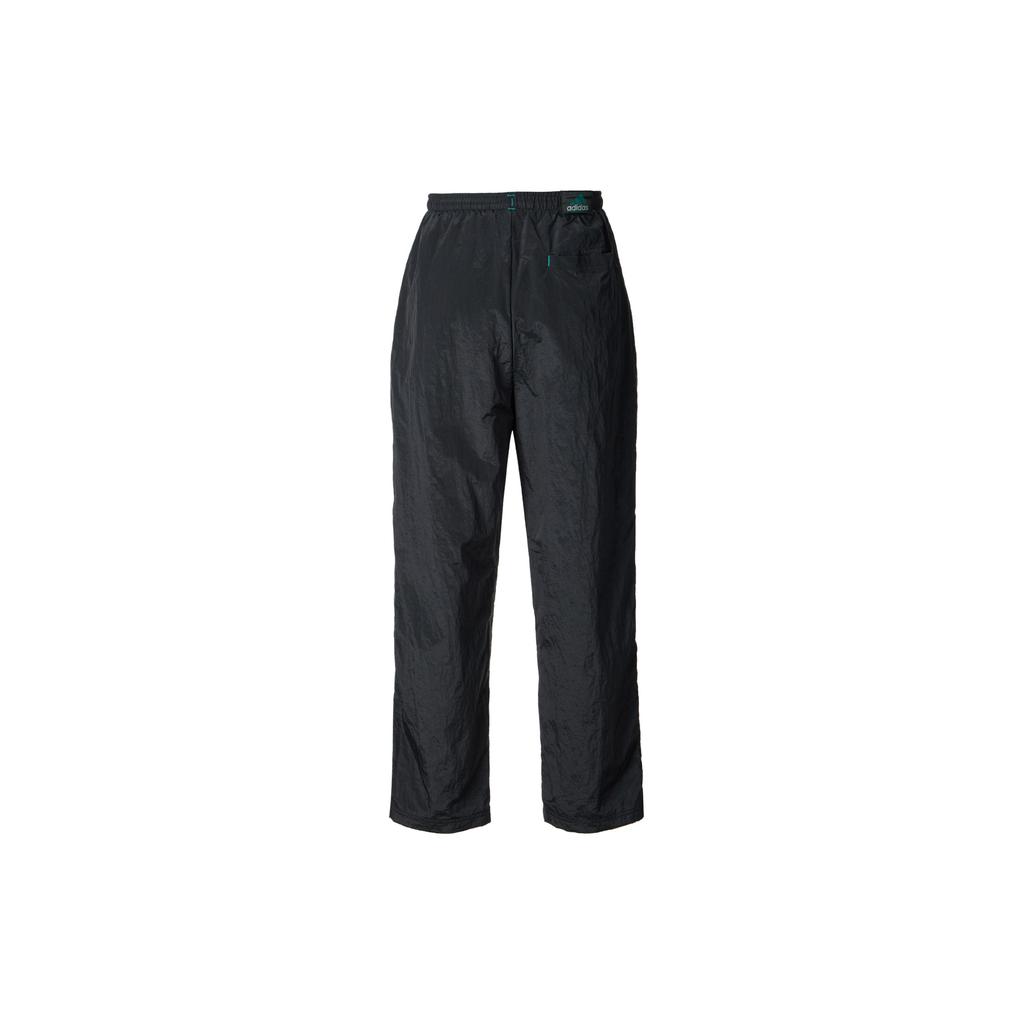 adidas SS25 Serie EQT Tessuto Largo Morbido Moda Pantaloni Sportivi Lavorati a Maglia Pantaloni Uomo Neri KA7981