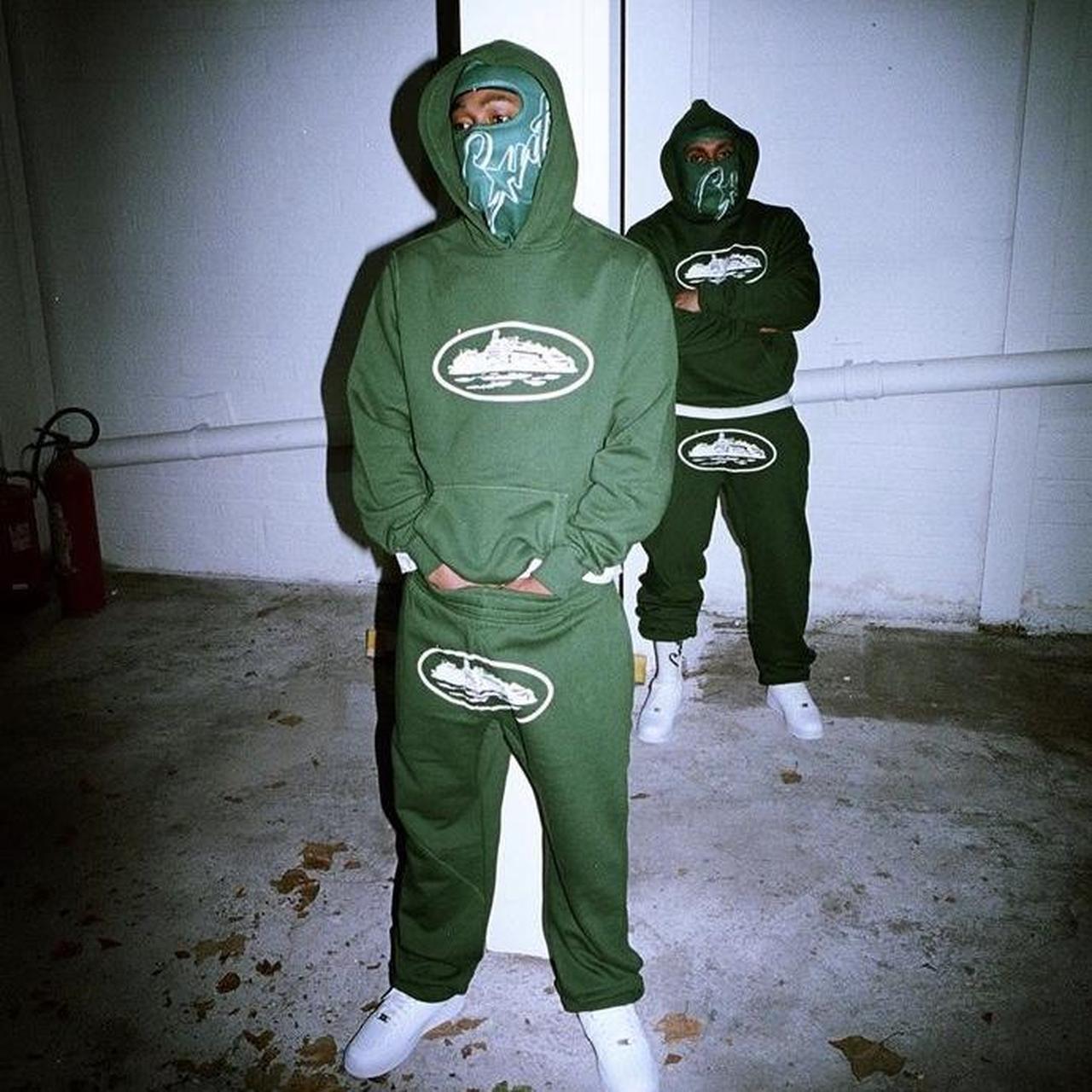 

Мужской спортивный костюм Alcatraz Y2K Cap Suit - цельная рубашка с принтом Street Devil M