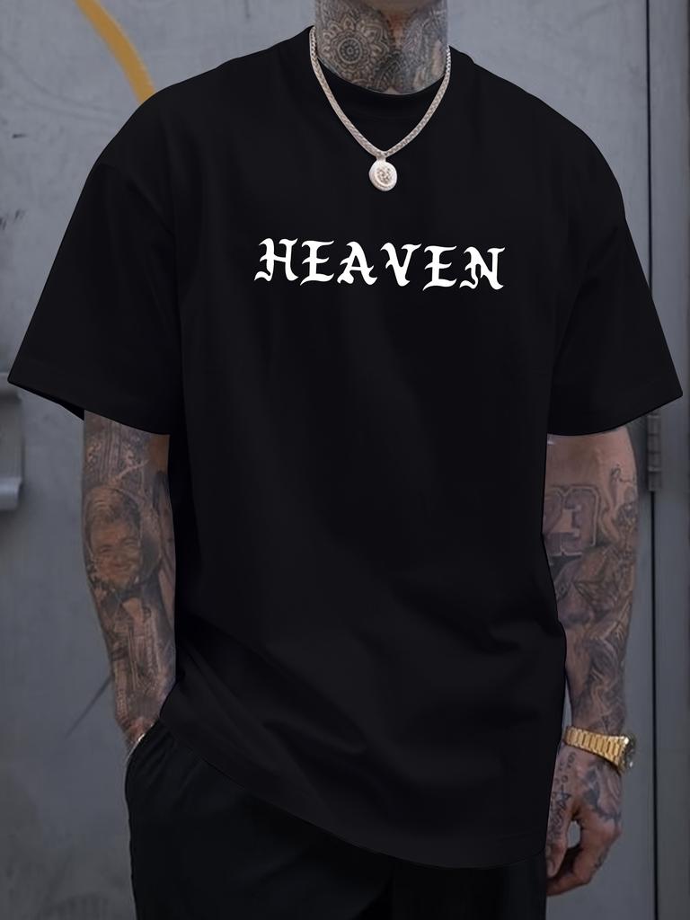 2026 New Unisexs Fashion Creative Design Paradise Print Casual Versatile Shortsleeve Tshirt