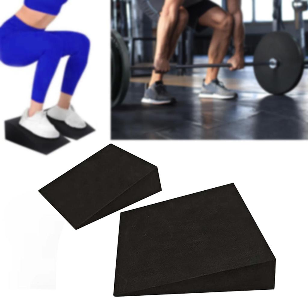 Block Heel Raise Incline Board Calf Support Made of EVA Material with Grippy Surface for Gymnastics