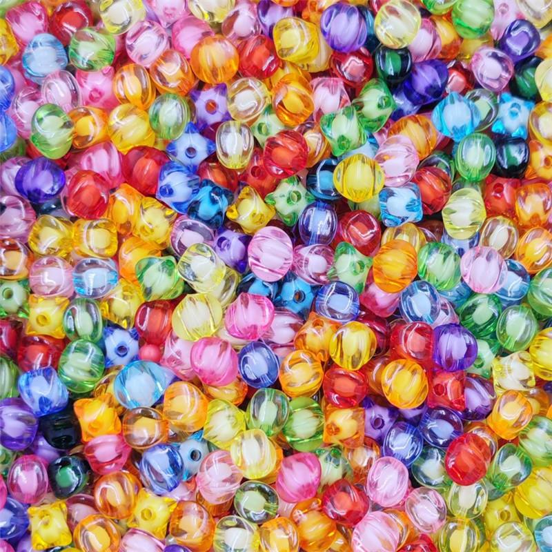 Cukrové barvy Přívěsek Náhrdelník Náramek Pro Výrobu Šperků Čtyři Rohy 20/40Ks DIY Řemesla Sendvič Volné Korálky 8/10mm Korálky