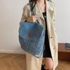Large Capacity Backpack Women Denim Backpack