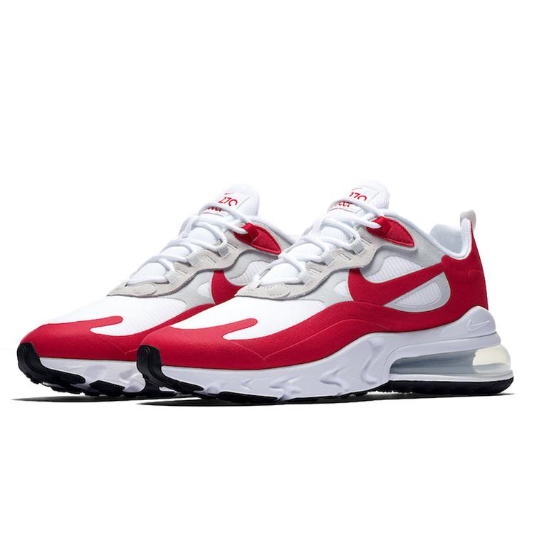 New Nike Air Max 270 React White University Red CW2625-100