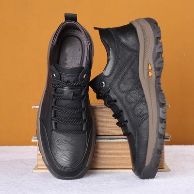 Leather Casual Men Shoes Comfortable Sneakers Casual Shoes Walking Footwear Winter Boots Lac-up Mens Vulcanize Leather Shoes