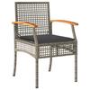VidaXL Ensemble à Manger de Jardin avec Coussins 9 pcs, Table et Chaise de Terrasse, Meubles de Patio, Mobilier d'Extérieur, 3213623