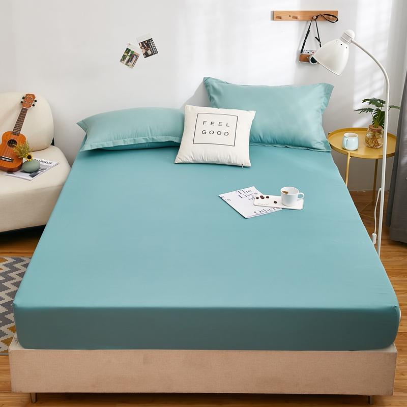 Waterproof Fitted Sheet Home Elastic Bedsheet Skin-friendly Bed Cover Sabanas Para Cama Floral Style Bed Linen(No Pillowcase)