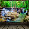 VIKAMA Chiang Mai Waterfall Tapestry Tropical Rainforest Stream Living Room Background Wall Room Decoration