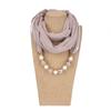 Vintage Style Women's Scarf Necklace Breathable Ethnic Necklace Scarf Beaded Pendant Scarf  Dancers