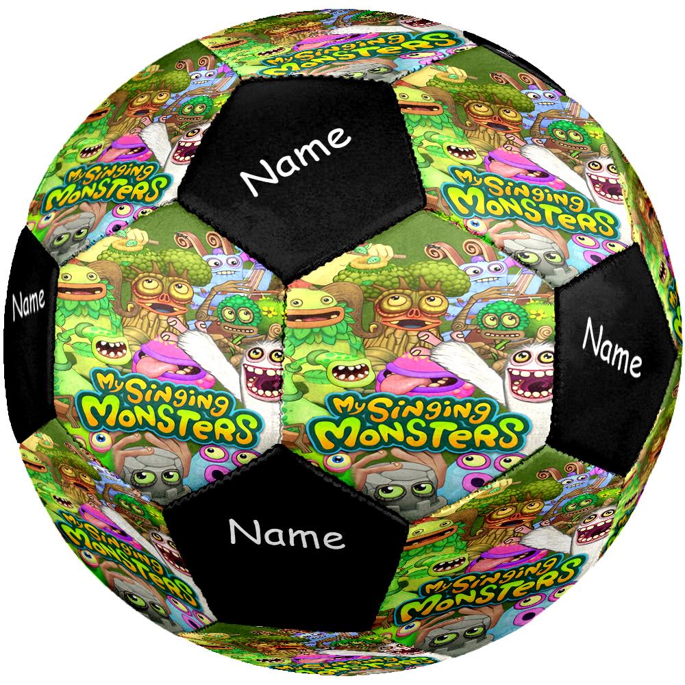 Custom Name My Singing Monsters Playground Theme Size 5 Soccer Ball, Suitable for Both Indoor and Outdoor Matches, a Gift Suitable for Everyone.