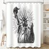 Vintage Statue of Liberty Shower Curtain Gothic Dark Academia Bathroom Decor Grunge Home Decor Gothic Decor Wall Art Victorian D