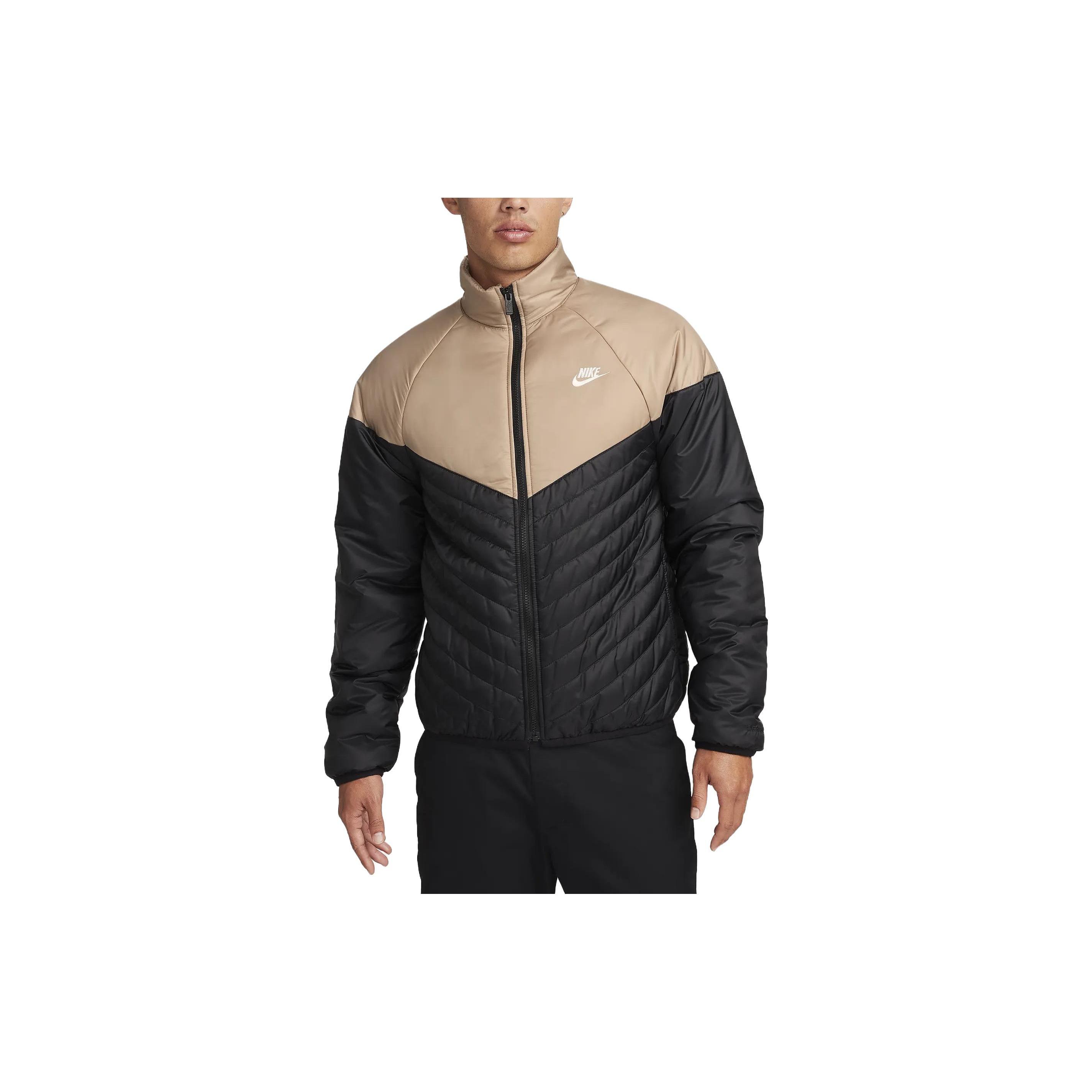 Nike Sportswear Windrunner Therma-FIT Midweight Puffer Jacket Tan Black Men s FB8196-011 XL