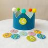 Schönes Design Wiederverwendbarer Geburtstagshut Krone für Kinder Happy Birthday Hut Baby Geburtstag Foto Requisiten Geburtstagsparty Deko-