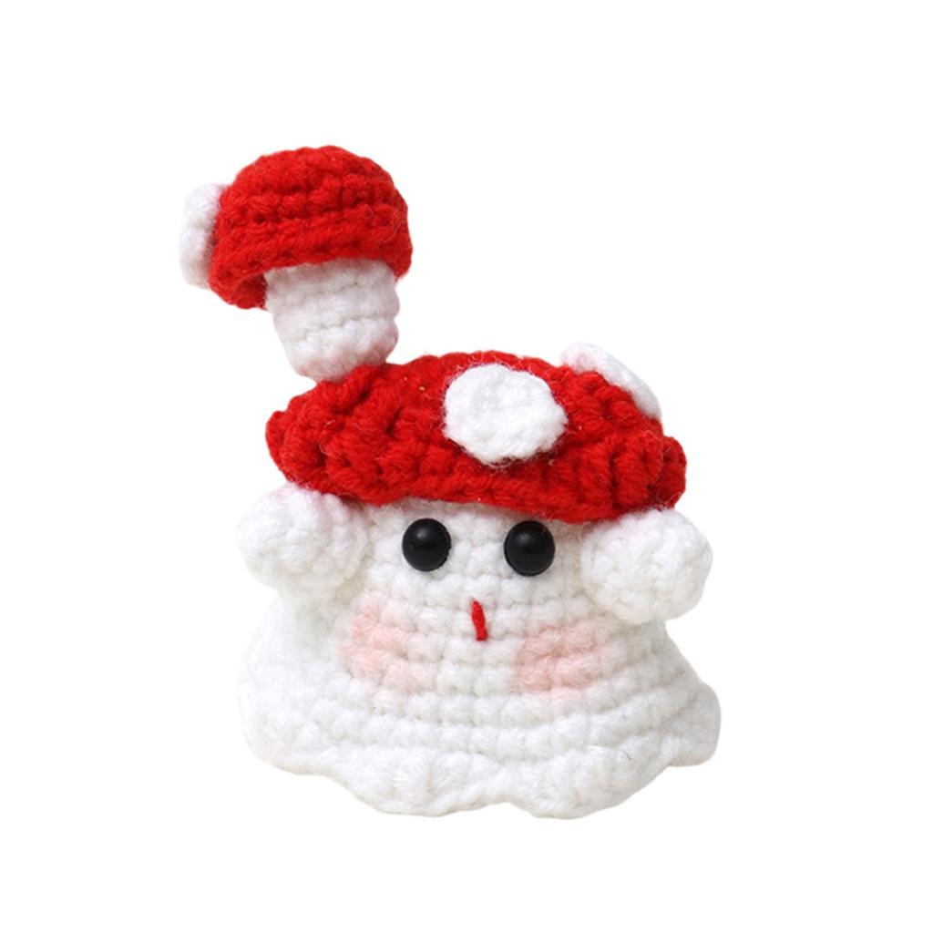 Handmade Wool  Knitted Ornaments, Cute Positive Energy Funny Doll Ornaments