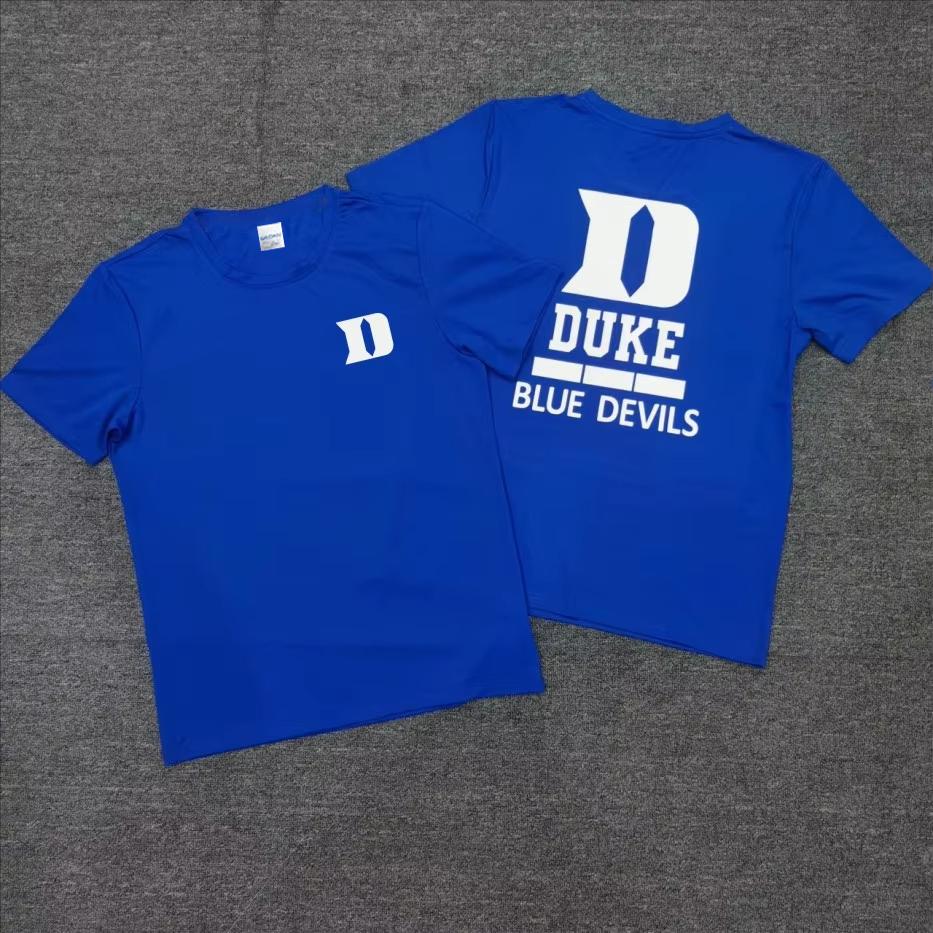 North America Limited Duke North Carolina University Men's and Women's Basketball T-shirt Sport Cotton Short Sleeve Clothing