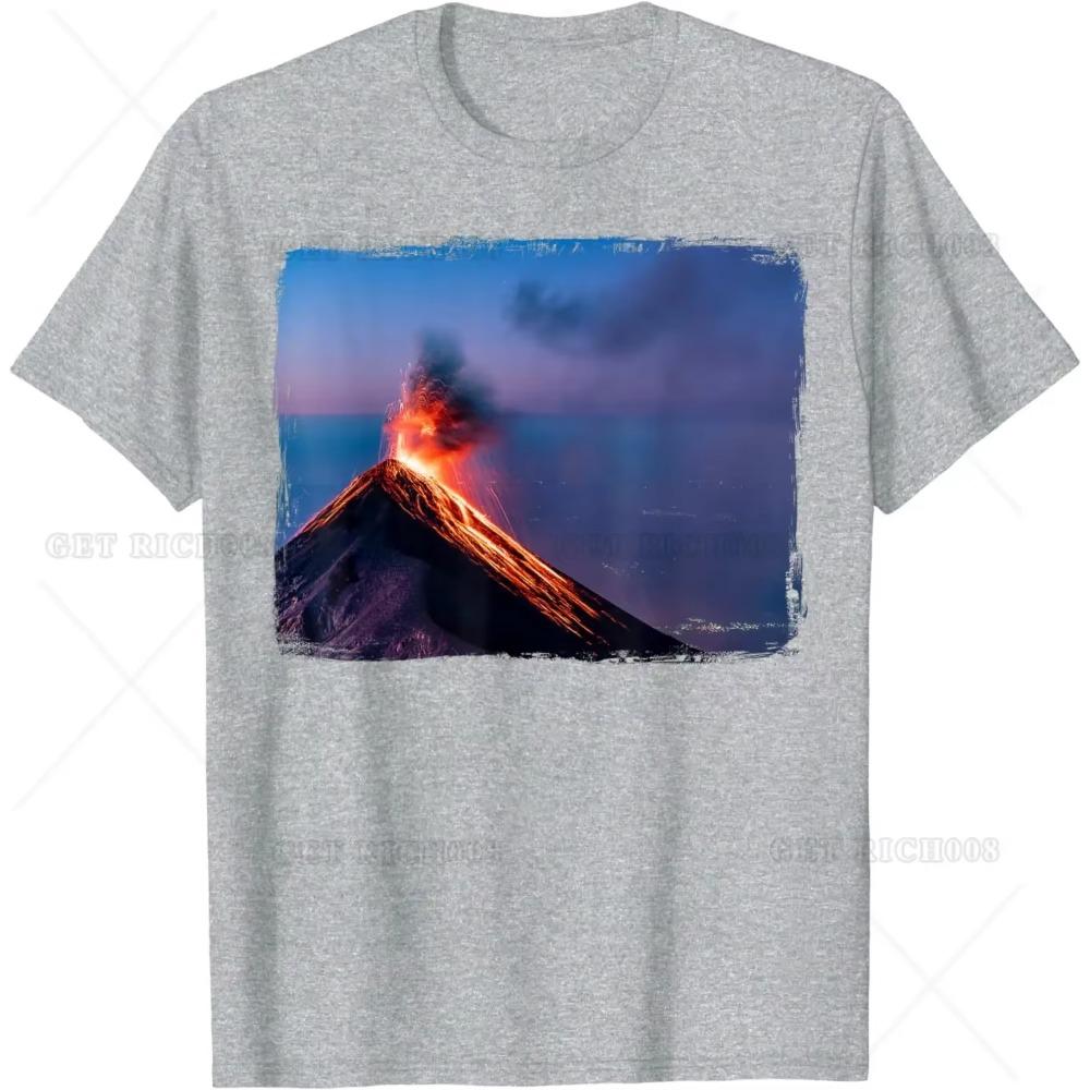 Volcano Lover Magma Geography Geology Cool T-Shirt Men Women Graphic T Shirts Outdoor Hiking Travel Short Tee