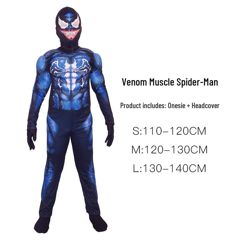 Avengers Wolverine Thor Deadpool Captain America Kids Superhero Muscle Suit Costume