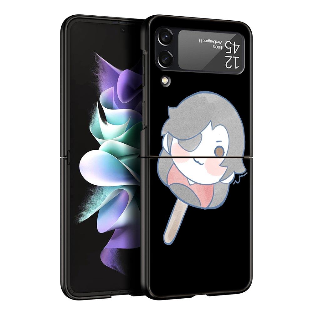 Heaven Officials Blessing TGCF Phone Case for Samsung Galaxy Z Flip 3 4 5 Black Folding Mobile Shell Hard Coque Protect Cover