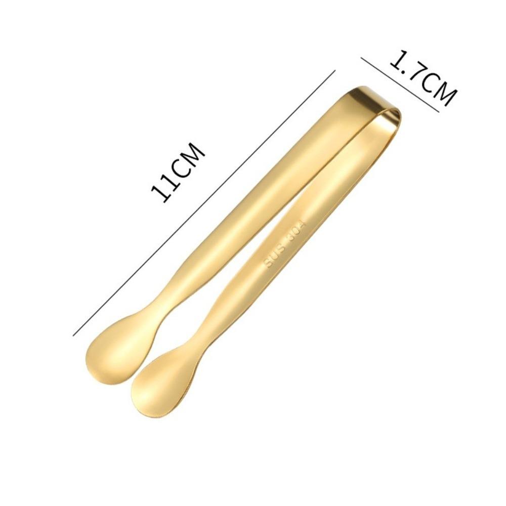 Stainless Steel Ice Tongs Non Slip Ice Clamp New Sugar Cube Tongs  Kitchen Accessories