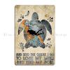 Swimming Into The Ocean I Go To Find My Soul Mysteries of the Abyss Metal Living Room Cinema Kitchen Print Tin Sign Poster
