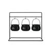 Decoraciones de Halloween, Soporte de Caldero de Bruja para Dulces, Soporte de Tarro Desmontable de 3/6/9 Piezas para Recuerdos de Fiesta de Halloween