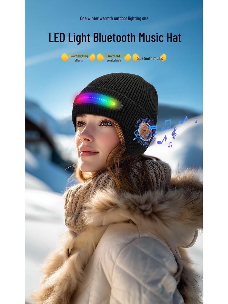 TikTok Butik LED Bluetooth Müzikli Kulaklık Şapka